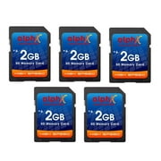 Alphax Innovation 2GB SD Memory Cards for Nikon D50 D40 D40X D3300 - Pack of 5