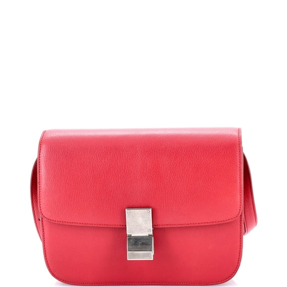 Pre-Owned Classic Box Bag Grainy Leather Medium By Rebag