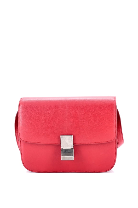 Pre-Owned Classic Box Bag Grainy Leather Medium By Rebag