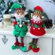thumbnail image 3 of 48cm Christmas Red Elf Snowman Doll Long Legs Standing Plush Toy Figures Decoration Ornaments Home Decor New Year Gift 2022, 3 of 5
