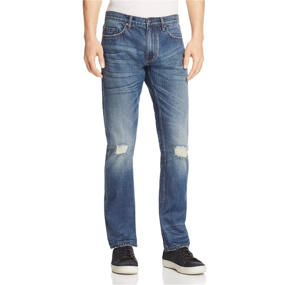 [BLANKNYC] Mens Double Fisting Slim Fit Jeans, Blue, 30W x 32L