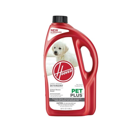 Hoover 2X PetPlus Pet Stain & Odor Remover 64 oz, (The Best Carpet Stain Remover For Old Stains)