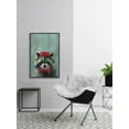thumbnail image 3 of Raccoon the Painter Floater Framed Painting Print on Canvas, 3 of 6