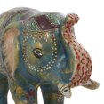 thumbnail image 6 of 10", 6"H Green Ceramic Handmade Elephant Sculpture, by DecMode (2 Count), 6 of 12