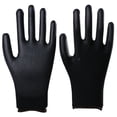 thumbnail image 1 of Guantes de trabajo blancos libres de polvo con revestimiento de dedos antiestático de nailon PU y revestimiento de inmersión en la palma, 1 of 5