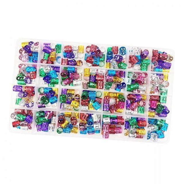 Cuentas para de cabello,Cuentas para de cabello Anillos trenzados Cuentas de tubo en espiral,cuentas puños trenzado accesorios de decoración para el cabello,anillos para