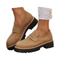 thumbnail image 3 of Xiaoxatg Women's Casual Shoes Thick Sole On Footwear for Daily Use for Spring and Summer Seasons Comfortable and Stylish for Every Occasion 7.5 Khaki, 3 of 8