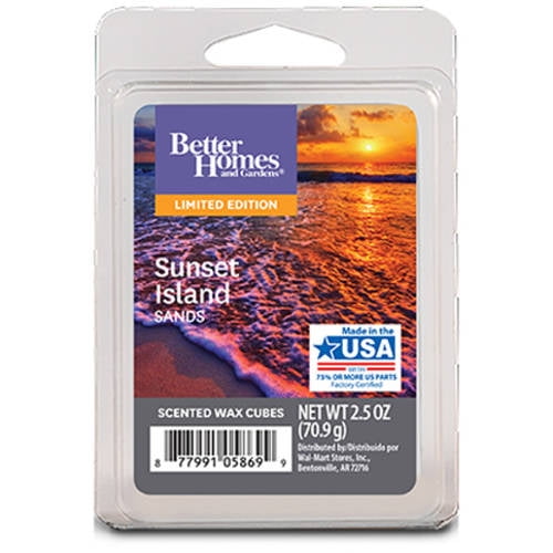 Better Homes and Gardens Scented Wax Cubes Sunset Island Sands Limited Edition 