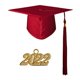 thumbnail image 1 of Gorro de graduación llamativo y memorable, gorro de graduación colorido y práctico de tela para estudiante (hy), 1 of 5