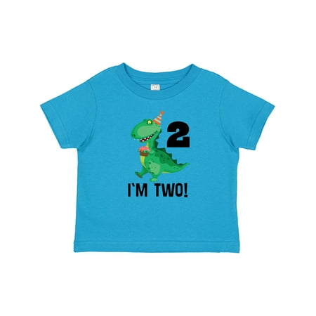 

Inktastic 2nd Birthday Dinosaur 2 Year Old Gift Baby Boy T-Shirt