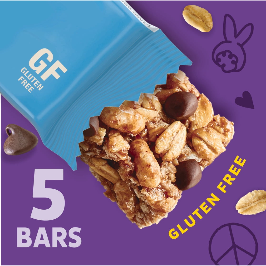(12 pack) Annie's Gluten Free Chewy Granola Bars, Double Chocolate Chip, 5 Bars, 4.9 oz