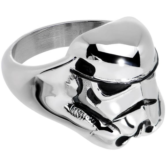 Men's Stainless Steel 3D Storm Trooper Ring