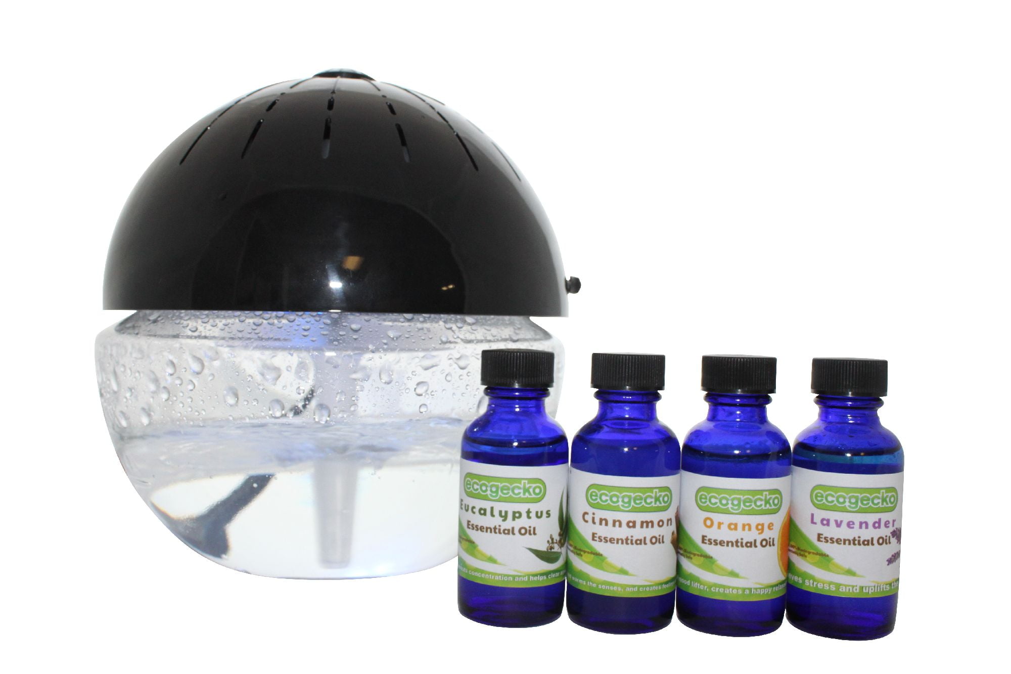 EcoGecko Earth Globe Glowing Water Air Washer and Revitalizer, Water Based Air Purifier