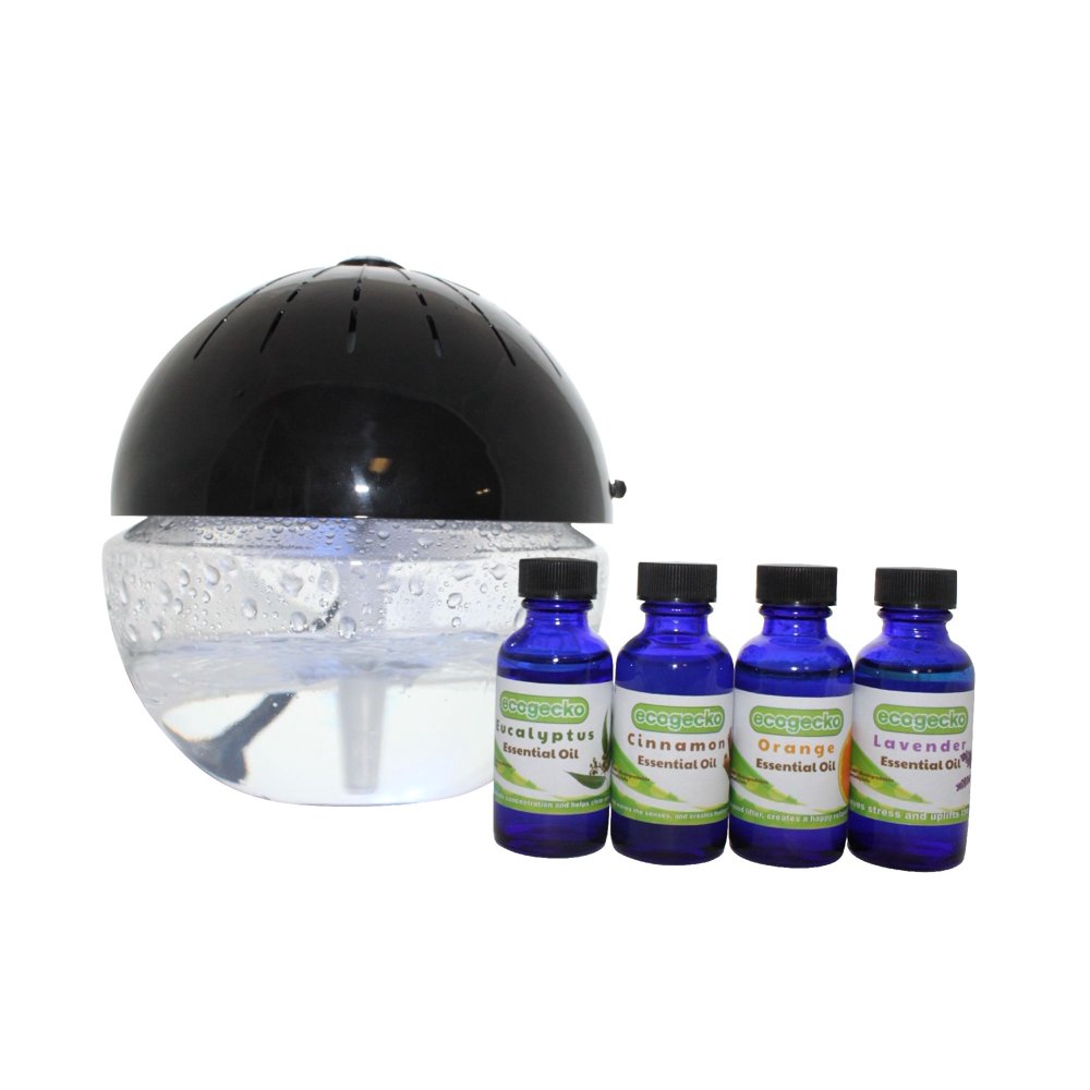 EcoGecko Earth Globe Glowing Water Air Washer and Revitalizer, Water