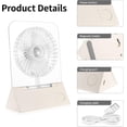 thumbnail image 6 of LC-dolida Foldable Desk Fan, Magnetic Wall Desk Fan with 7 RGB Lights, 4 Speeds Strong Winds 90° Adjustable 10H Battery Life Ultra Quiet for Home Office Kitchen Camping(Green), 6 of 7
