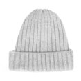 thumbnail image 2 of WITHMOONS Wool Ribbed Knitted Beanie Hat Slouchy Bobble Pom AC5476 (Grey), 2 of 3