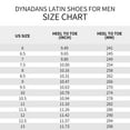 thumbnail image 2 of Dynadans Men's Latin Dance Shoes Black Leather Sole Ballroom Tango Salsa Character Shoes, 2 of 6