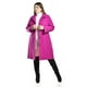 thumbnail image 5 of Abrigo recto con botones frontales Roman Fashion /Tallas Extras, 3014 (Magenta) fucsia oscuro 40, 5 of 6