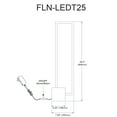 thumbnail image 2 of Dainolite 21.6W Table Lamp AGB w/ MB Concrete Base, 2 of 4