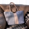thumbnail image 3 of Montana West Women's Oversized Hobo Tote Shoulder Satchel Bag, B-Blue, 3 of 6