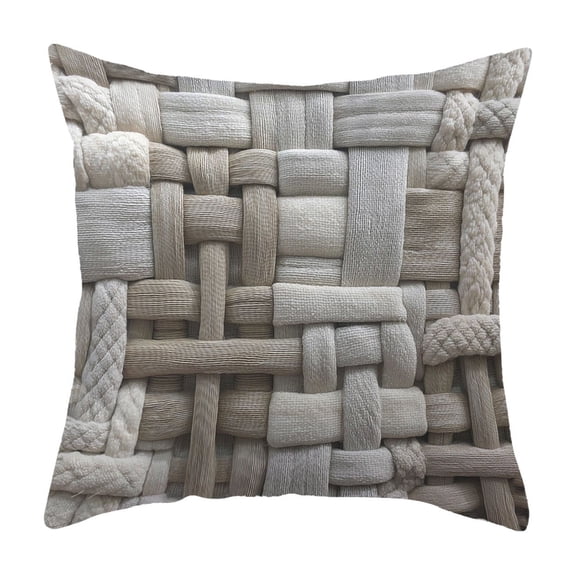 Sofa Bed Couch for Living Room Lint Short Pile Knit Pillowcase, 45x45cm Soft Cozy Decorative Couch Pillows for Living Room, Bed & Home Accents