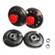 thumbnail image 4 of Juego de 4 ruedas giratorias para coche, delanteras y traseras, para suelos de madera y alfombras. Negro, 4 of 9