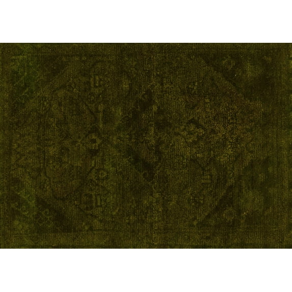 Ahgly Company Indoor Rectangle Persian Yellow Bohemian Area Rugs, 2' x 5'