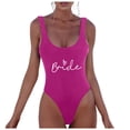 thumbnail image 1 of MKLEKYY Trajes De Baño Mujer Curvy Women Fashion Letter Print Piece Swimsuit Sexy Bikini Swimwear Bathing Sleeveless Backless Swimsuit 1726, 1 of 4