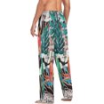 thumbnail image 5 of Tropical Hibiscus Flower Men's Pajama Pants Lightweight Sleepwear Bottom Lounge Pants, 5 of 6