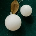 thumbnail image 4 of 6PCS White Ornaments Balls for Christmas Tree Shatterproof Decorations, Snowballs, 4 of 5