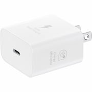 Samsung 25W PD Power Adapter with USB C Cable, White (ep-t2510xwegus)