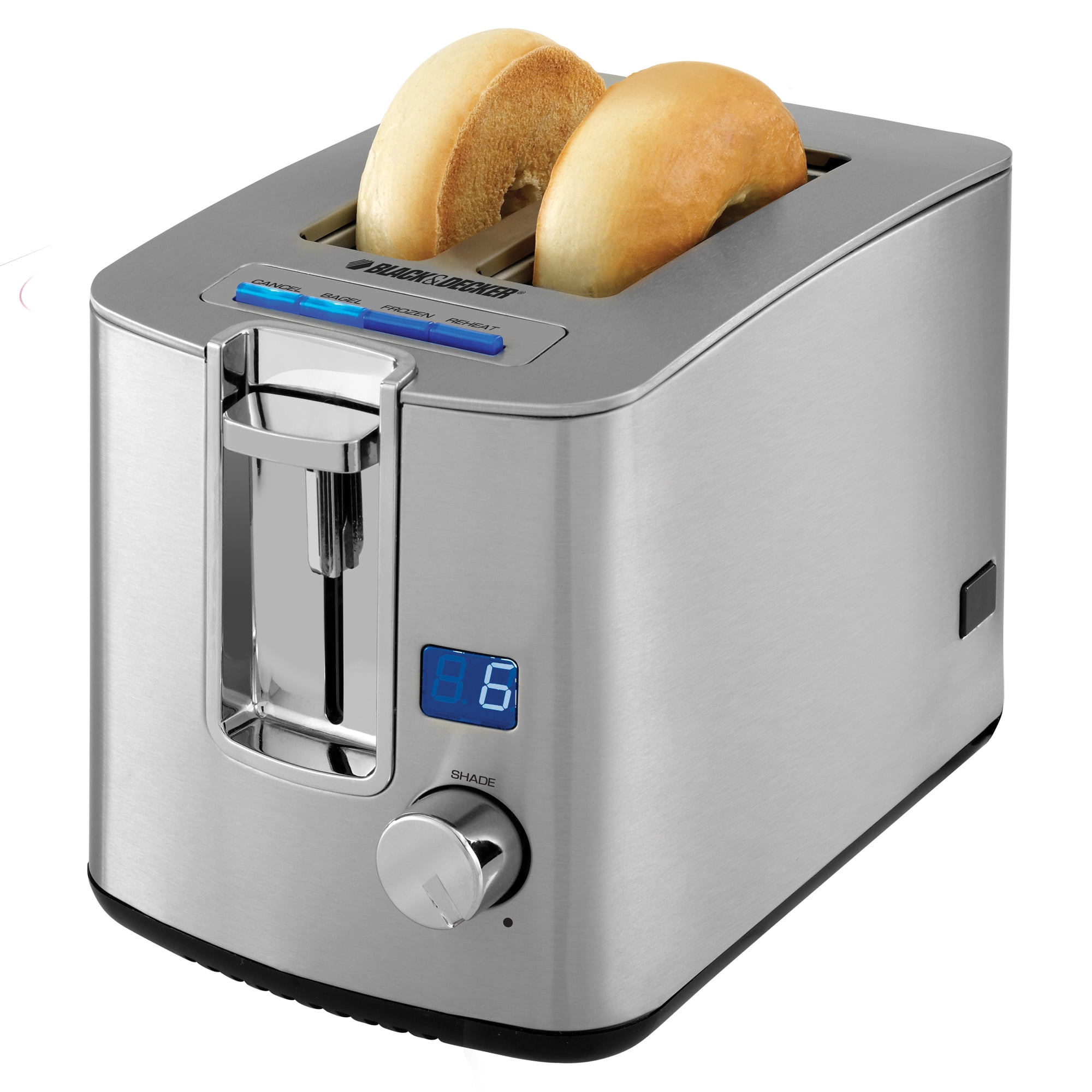 Black & Decker TR1280S - Toaster - 2 slice - brushed stainless steel 