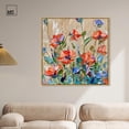 thumbnail image 2 of Art Remedy Floral and Nature Canvas, 40" x 40", Gold Frame, Flowers in the Good Old Summertime, 2 of 7