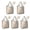 Pioneer Flower Floral, variant on 5 Pack Foldable Shopping Bag,Pioneer Flower Floral Print Pattern Reusable Grocery Bags with Pockets,Large Reusable Tote Bags with Handles Waterproof & Lightweight