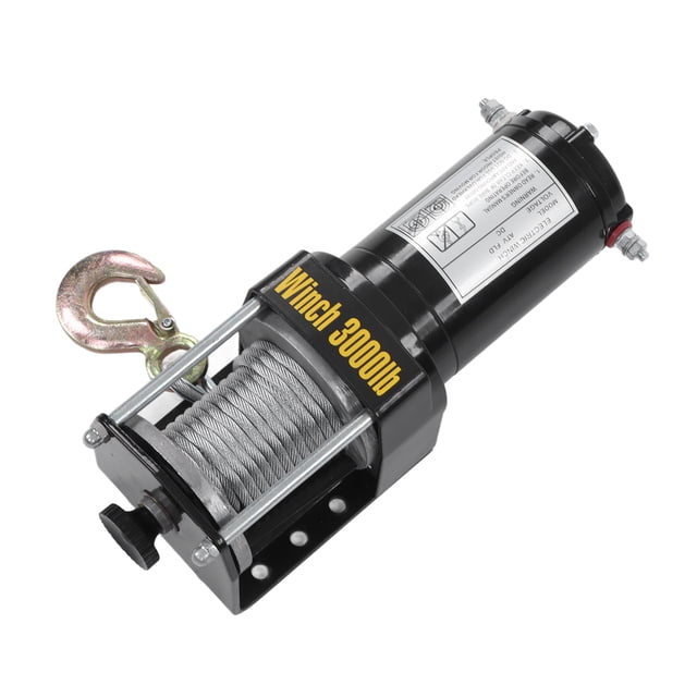 Treuil Électrique pour UTV, Kit de Treuil Électrique 24V Treuil Électrique avec Télécommande Treuil Électrique Performance Solide