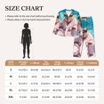 thumbnail image 4 of 2 Piece Womens Pajama Sets - Island Vacation Guinea Pig Soft Sleepwear Comfy Pajamas Ladies Pj Lounge Sets with Pockets, Long Sleeve Button Shirt and Pajama Pants Pjs Sets for Women, 4 of 6