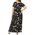 thumbnail image 3 of WUJINXIA Women's Summer Plus Size 2X to 6X Maxi Loose Dress with Pockets, 3 of 7