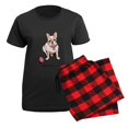 thumbnail image 5 of CafePress - Cream French Bulldog Women's Dark Pajamas - Women's Short Sleeve Print T-Shirt and Pants Dark Cotton Pajama Set, 5 of 7