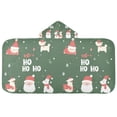 thumbnail image 5 of Yayeee Kids Hooded Towel with Hand Pockets Beach Soft Absorbent Bath Wrap 50 x 23.5 inch, Christmas Santa, 5 of 5