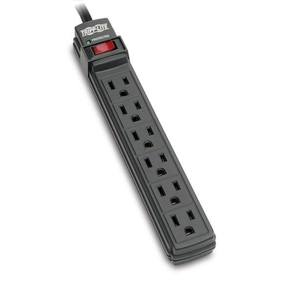 Tripp Lite TLP6B 6-Outlet, 6ft. cord Surge Protector