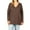 AMERICANO, variant on Women Basic Cotton Relaxed Fit V-Neck(S-3X) Long Sleeve T-Shirt Top (Single & Multi-Packs Available)