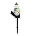 thumbnail image 2 of Luz Solar navideña para con estaca, luz navideña festiva de 43cm de altura, luces de jardín de hadas resistentes a la intemperie para jardín Muñeco de nieve shamjiam Luces de bastón de caramelo, 2 of 8