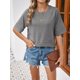 thumbnail image 5 of Camiseta Sherosa moderna para mujer, media manga, gris, talla M, 5 of 6