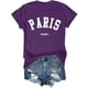 thumbnail image 3 of MKLEKYY Camisetas Mujer Camiseta Informal Estampada De Cuello Redondo Para Mujer Talla L, 3 of 3
