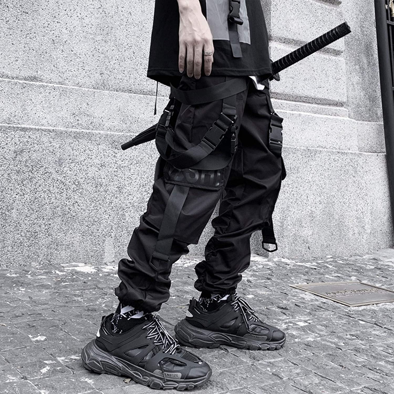 Goth Pants Sweatpants Techwear Tactical 