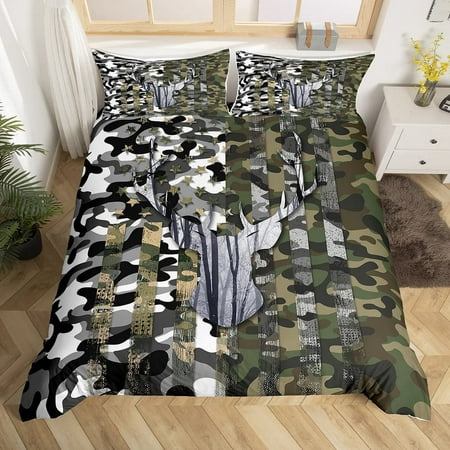 Parure de lit drapeau américain taille double pour chambre d
