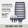thumbnail image 3 of Conair Style & Volumize Extra-Wide Concave Vent Hair Brush, Blue, 3 of 6