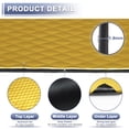 thumbnail image 3 of Ofertas Únicas 2 Pcs 74.8mil 1.9mm 1.29sqft Alfombrilla de Sonido para Automóvil de Caucho Butílico para Capó de Barco 11.81"x7.87" Tono Dorado Rombo, 3 of 7