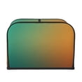 thumbnail image 2 of Daiia Orange To Teal Gradient Pattern 4 slice Toaster Cover, Toaster Appliance Dust-proof Cover For Kitchen Small Appliance Dust Cover and Fingerprint Protection, 2 of 7