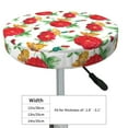 thumbnail image 2 of Rose Flowers Butterfly Round Bar Stool Seat Covers, Elastic Round Chair Cover Stool Seat Slipcover Bar Stool Cushions Round Pad for 12-14 inch, 2 of 5